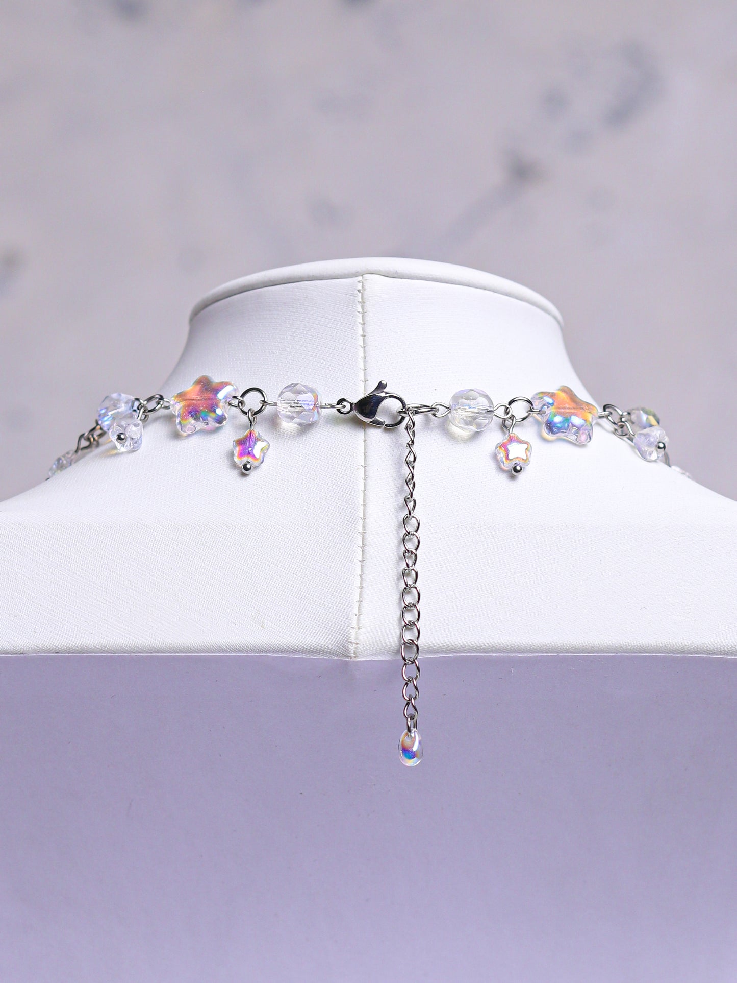 Crystal Heart Choker Necklace