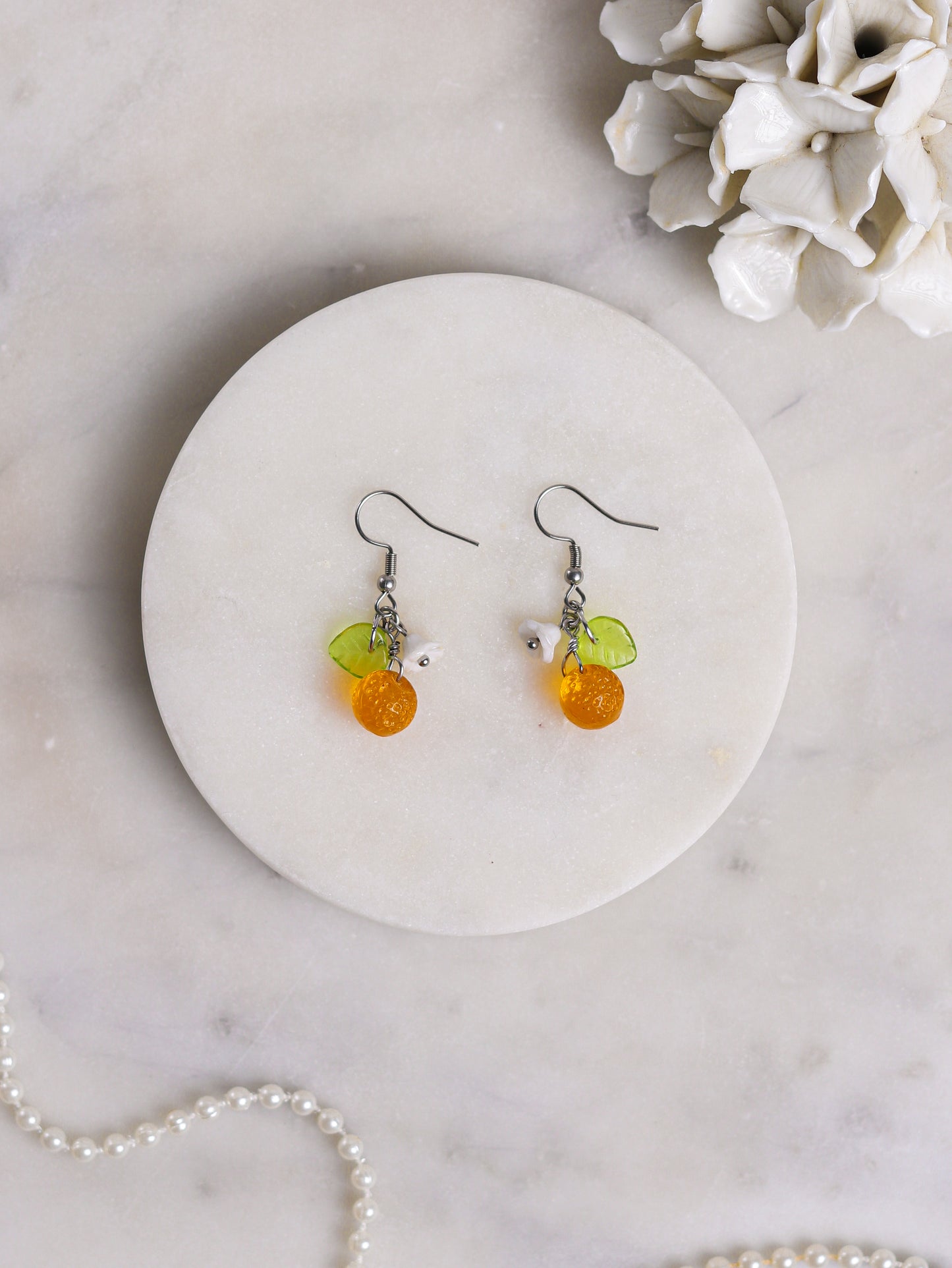 Orange Earrings