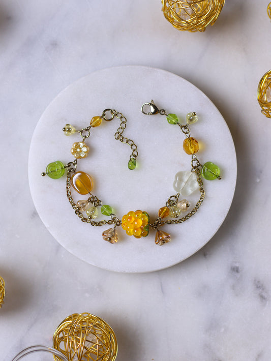 Golden Raspberry Bracelet