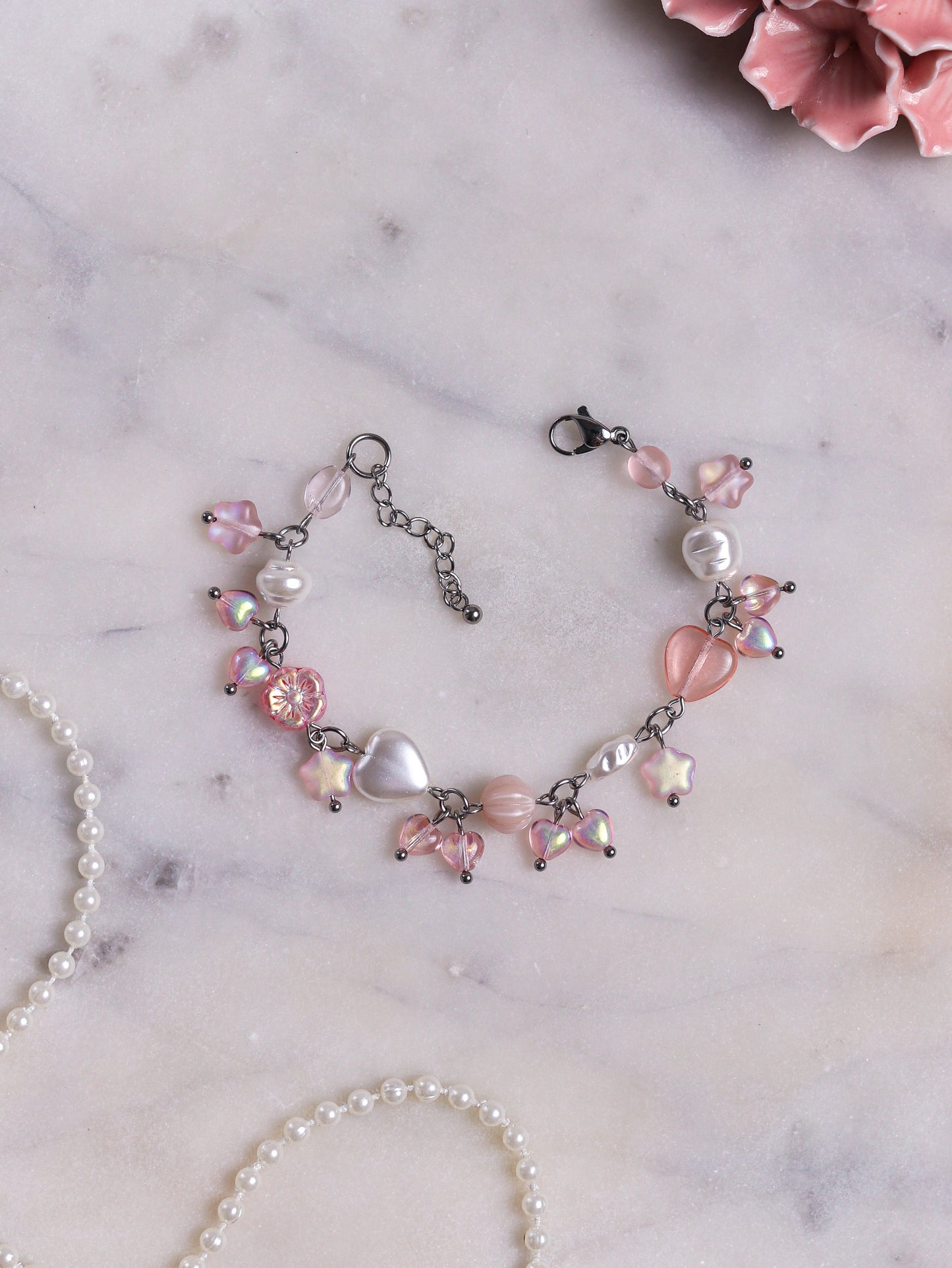 Pink Heart Bracelet