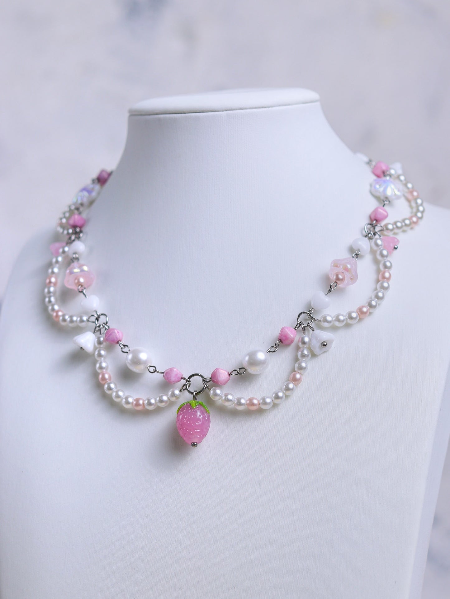 Strawberry Shortcake Necklace