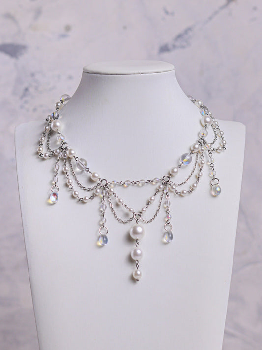 Sea Foam Pearl Necklace