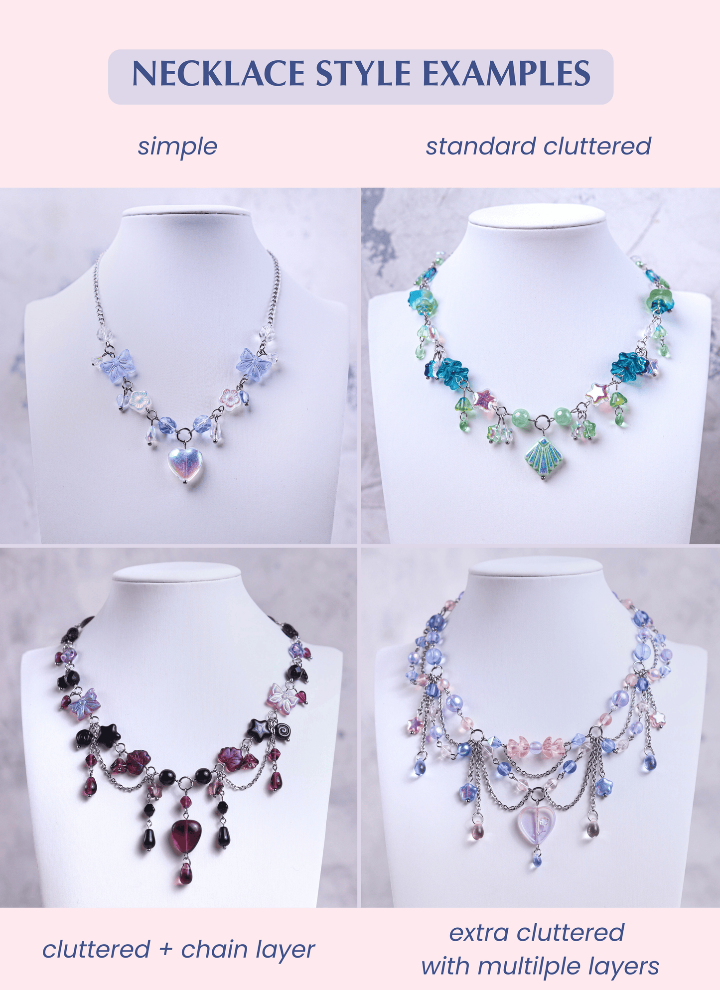 Necklace style (refer to the 2nd picture in this listing)