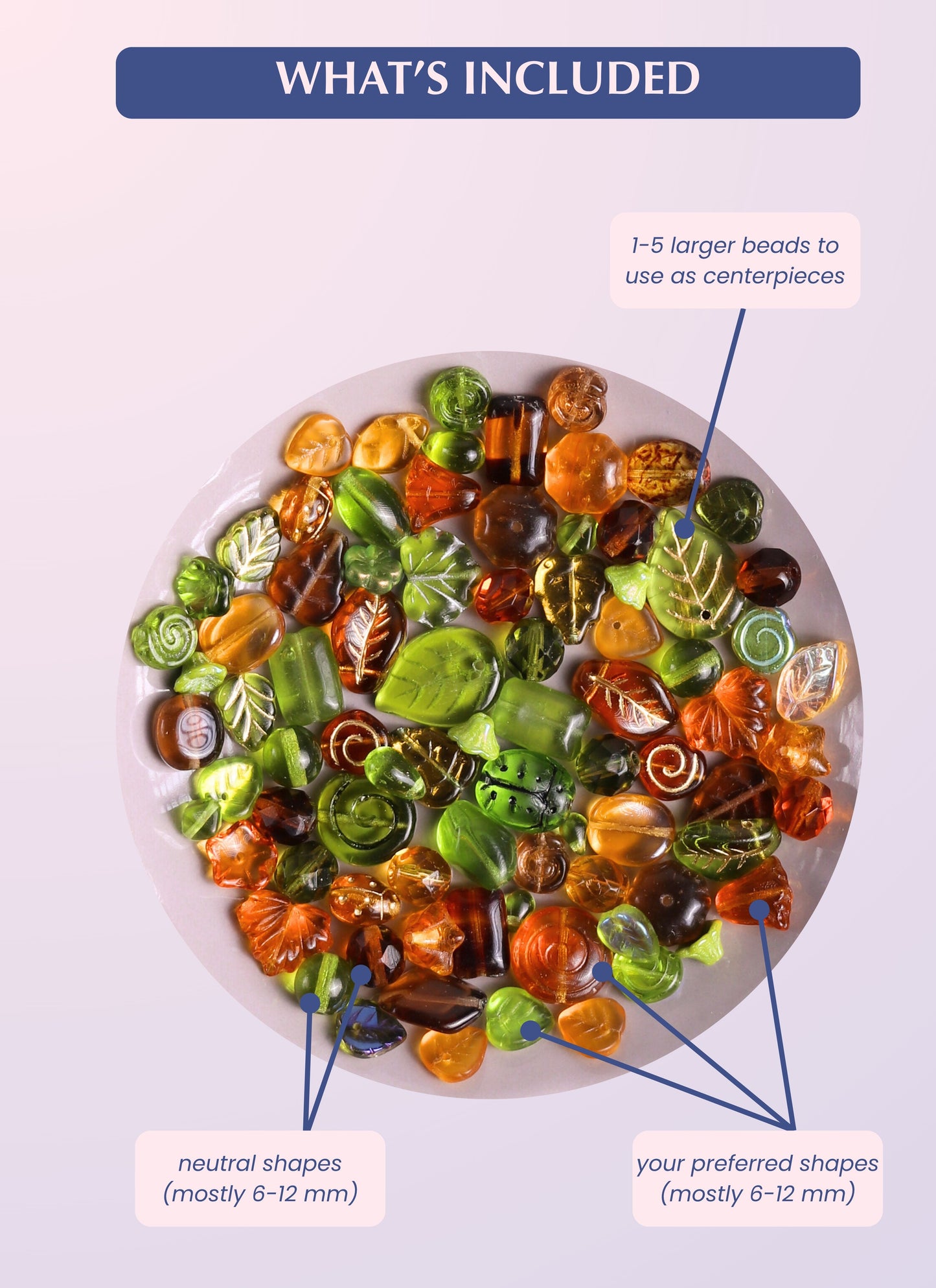 Customizable Czech Glass Bead Soup