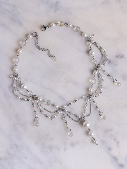 Sea Foam Pearl Necklace