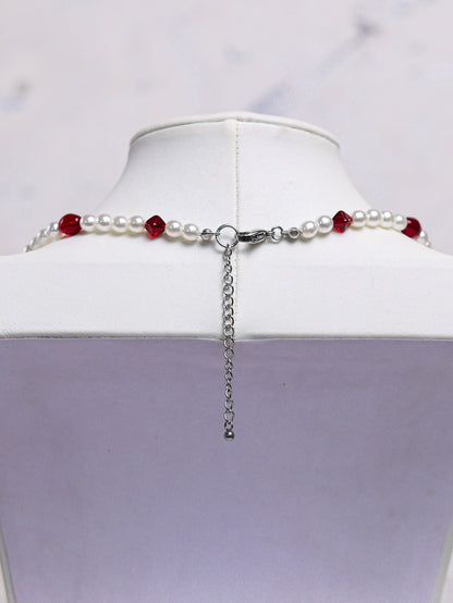 Simple Red Heart Necklace