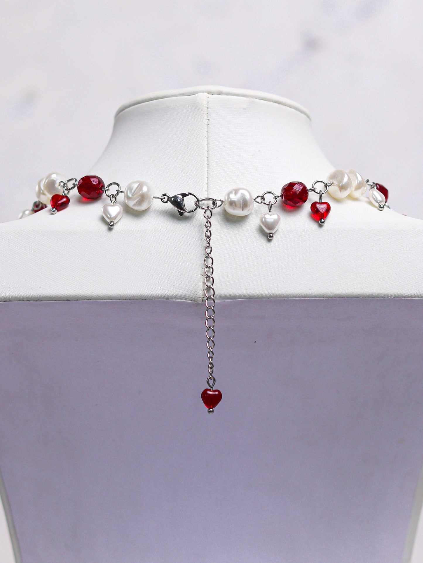 Red Heart Necklace (gold/silver)