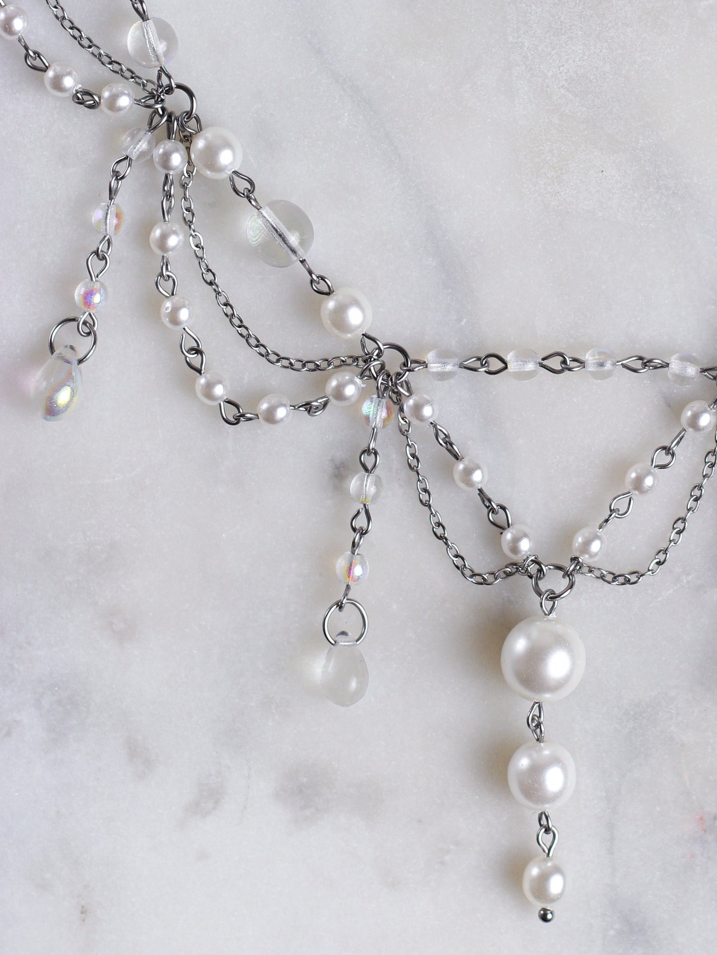 Sea Foam Pearl Necklace