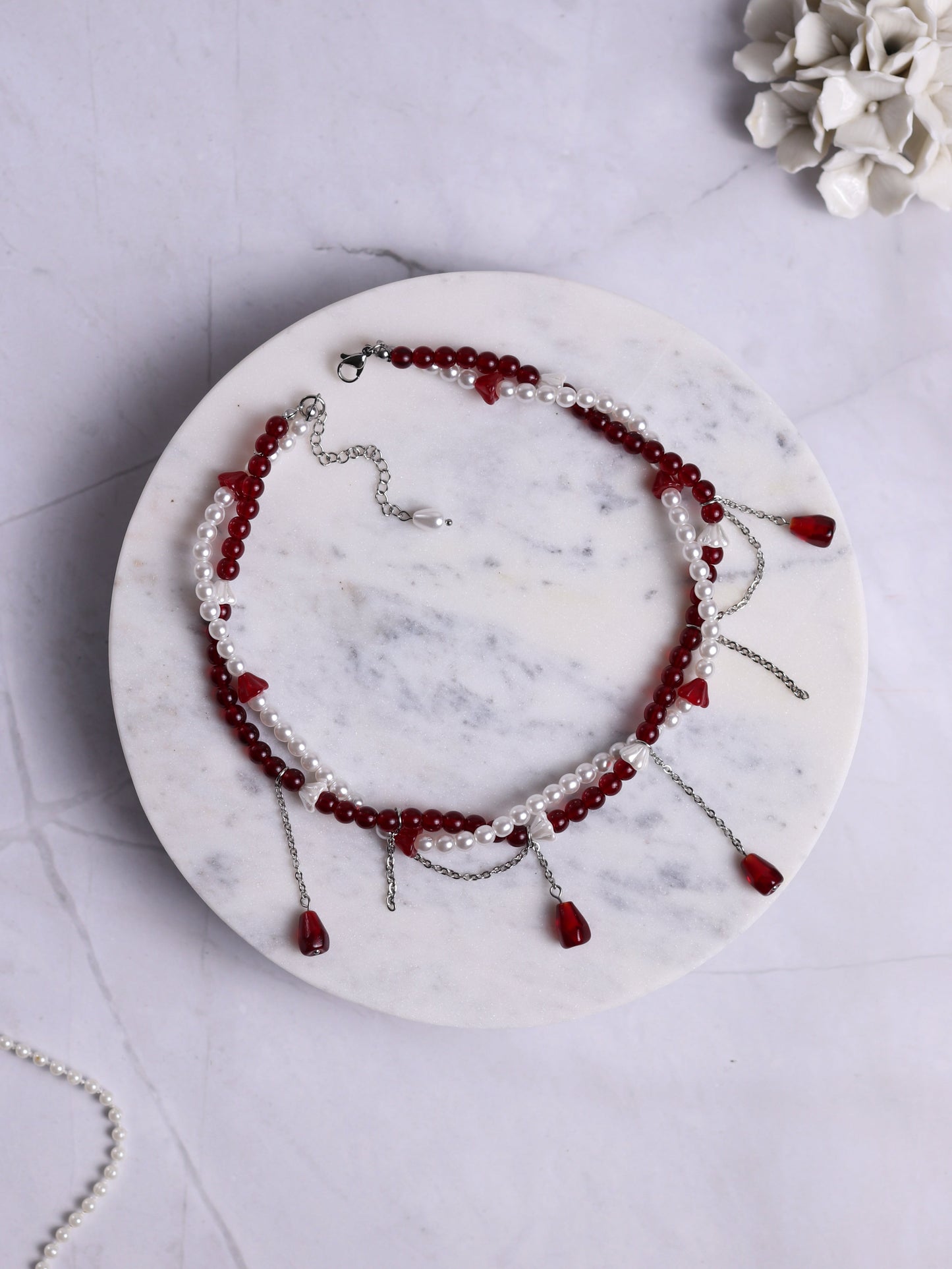 Pomegranate Twisted Necklace