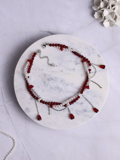 Pomegranate Twisted Necklace