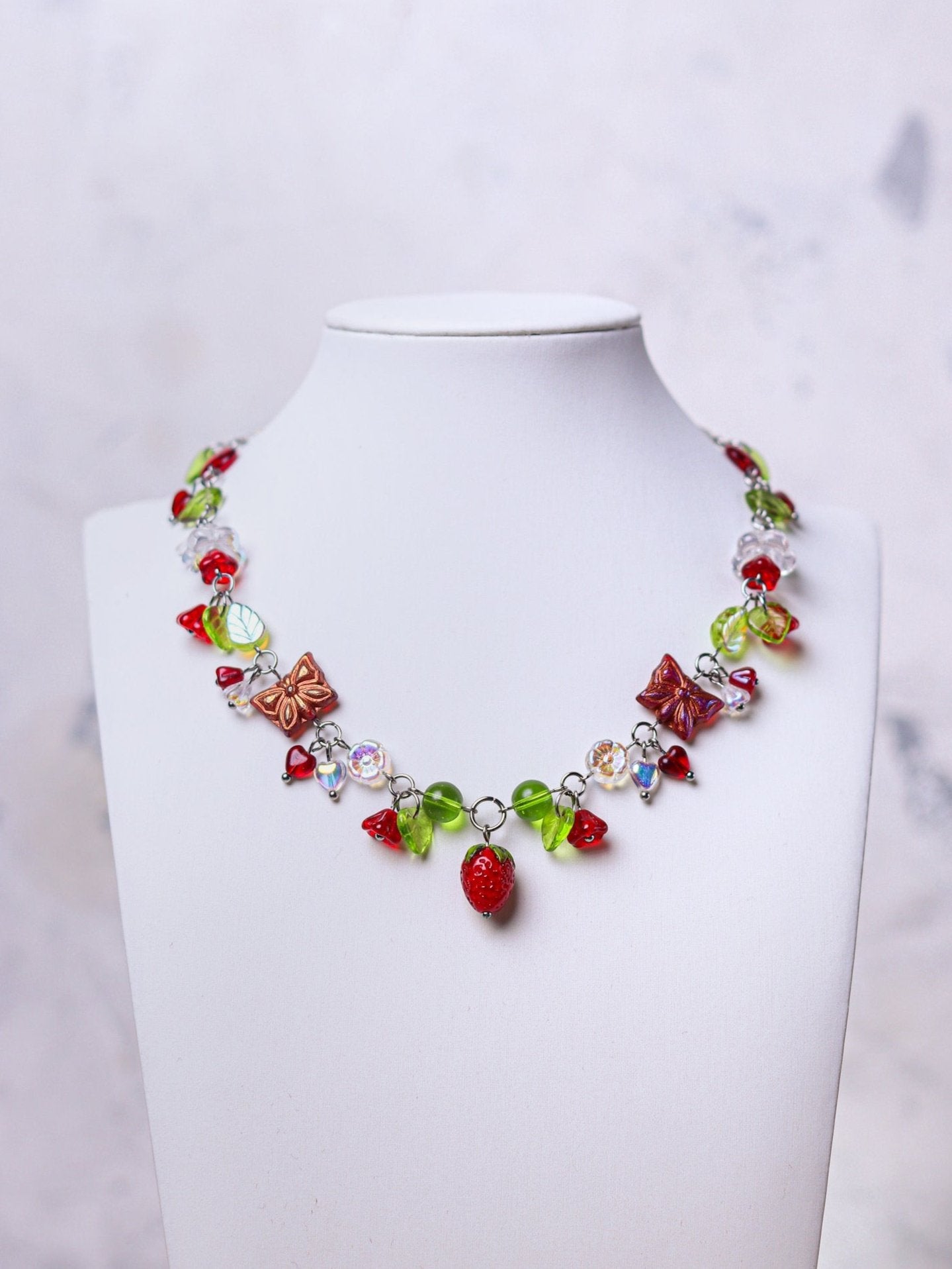 Red Strawberry Necklace