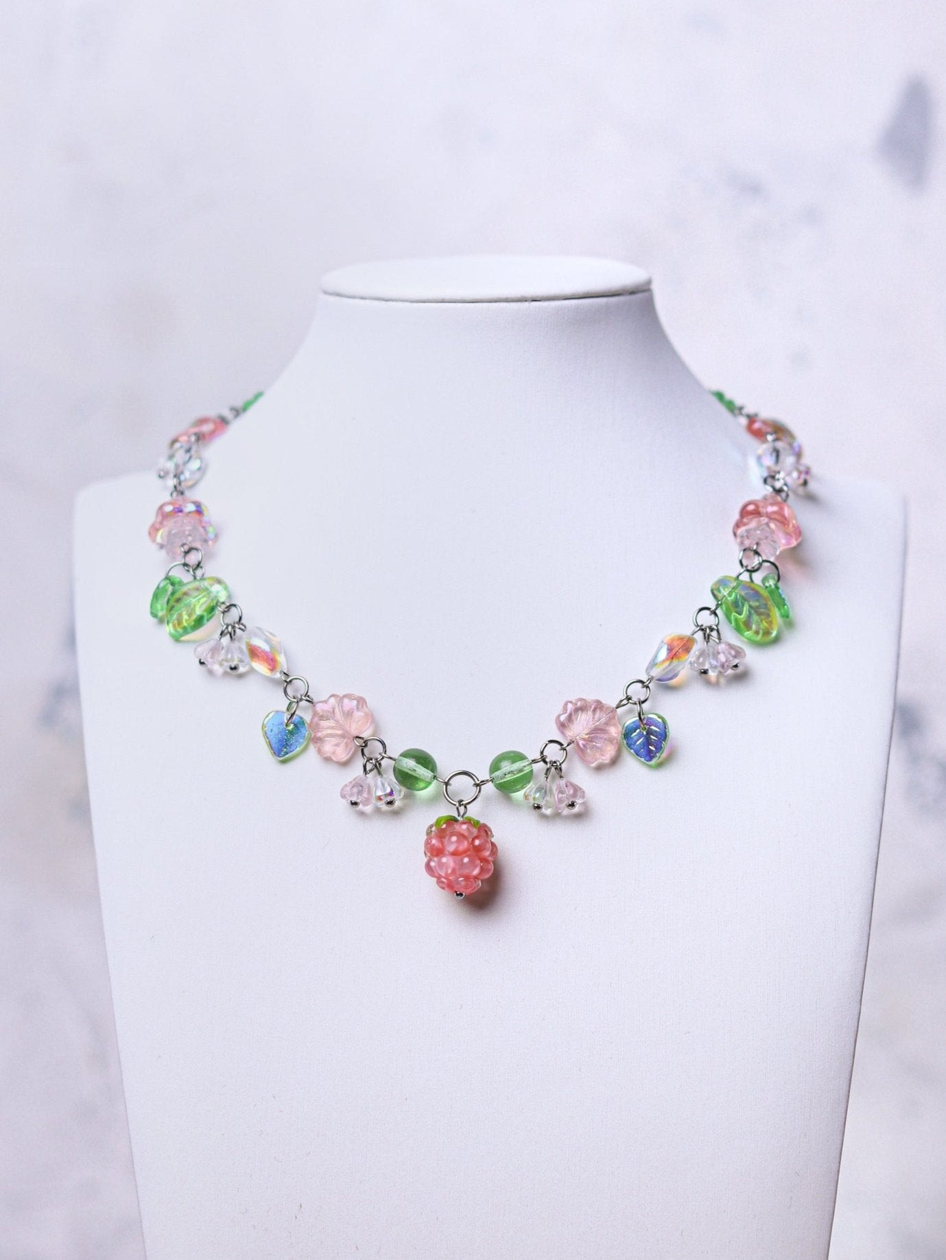 Pink Raspberry Necklace