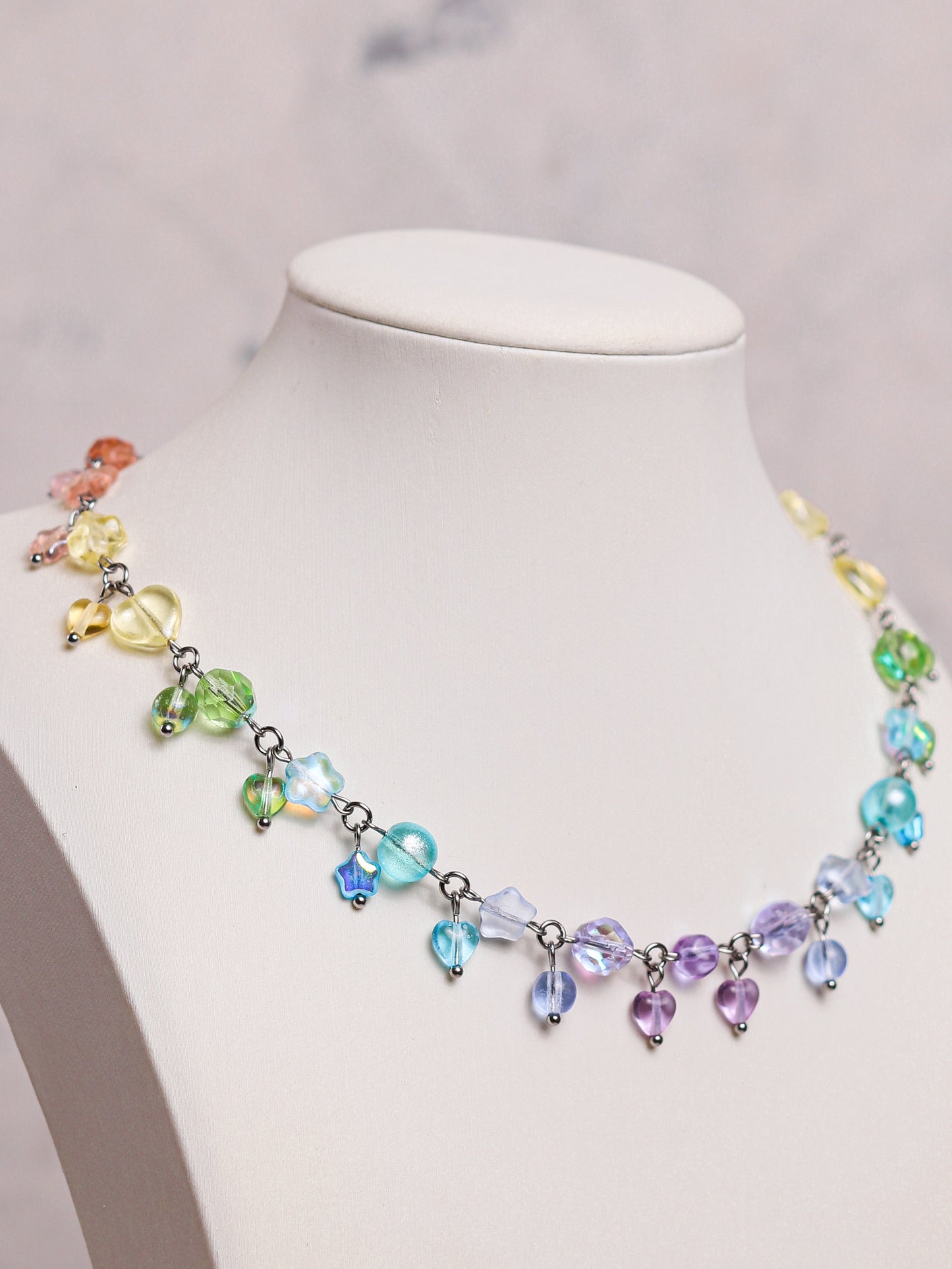 Rainbow Candy Gradient Necklace