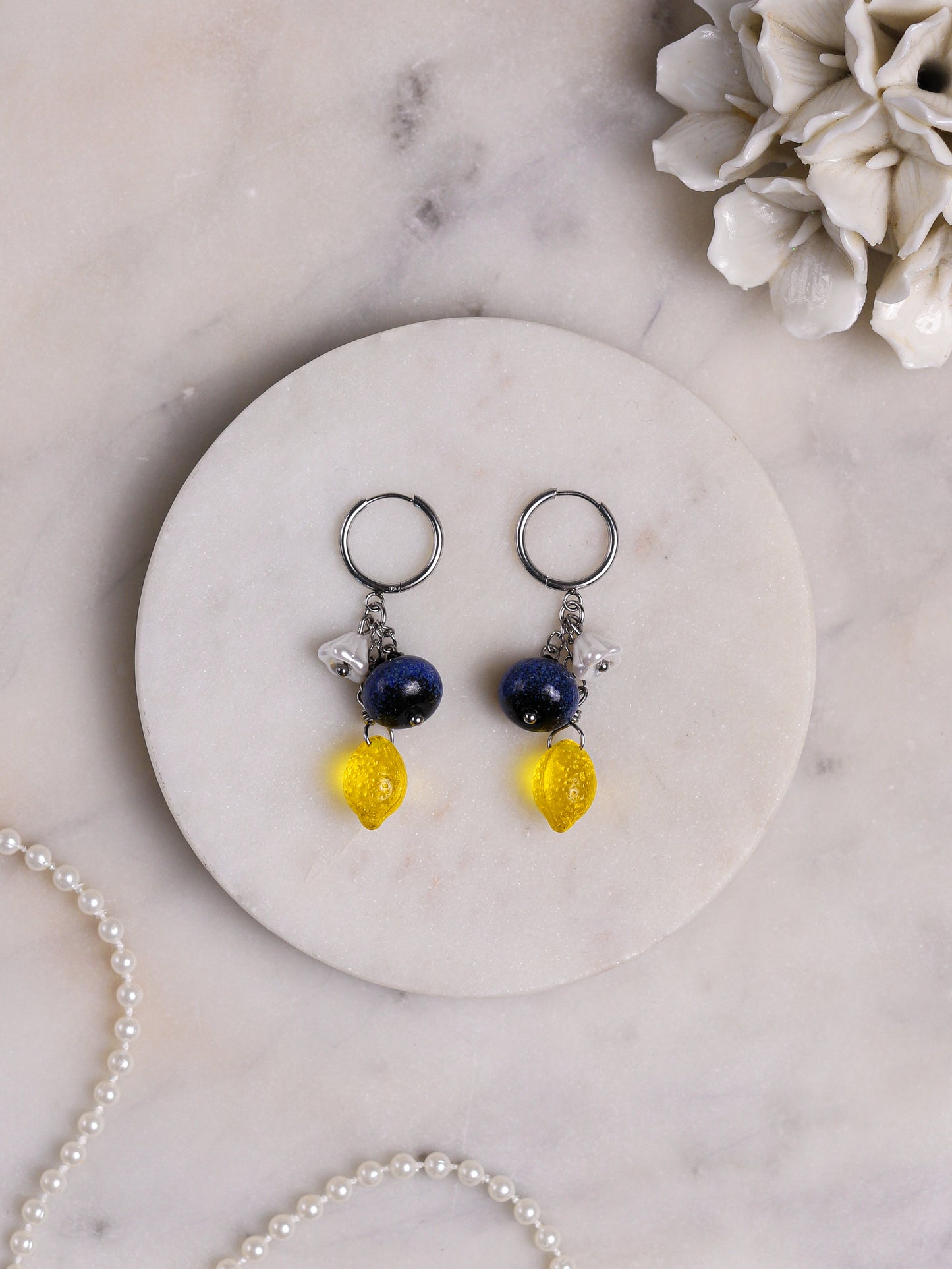 Blueberry Lemonade Earrings