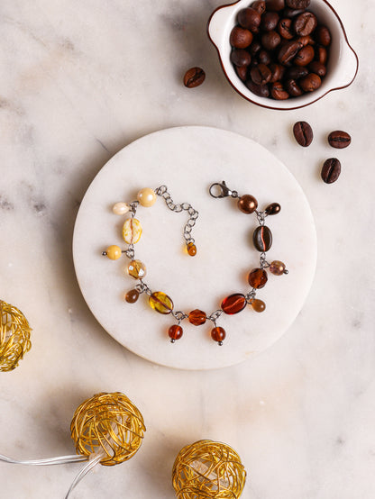 Coffee Lover Gradient Bracelet (gold/silver)