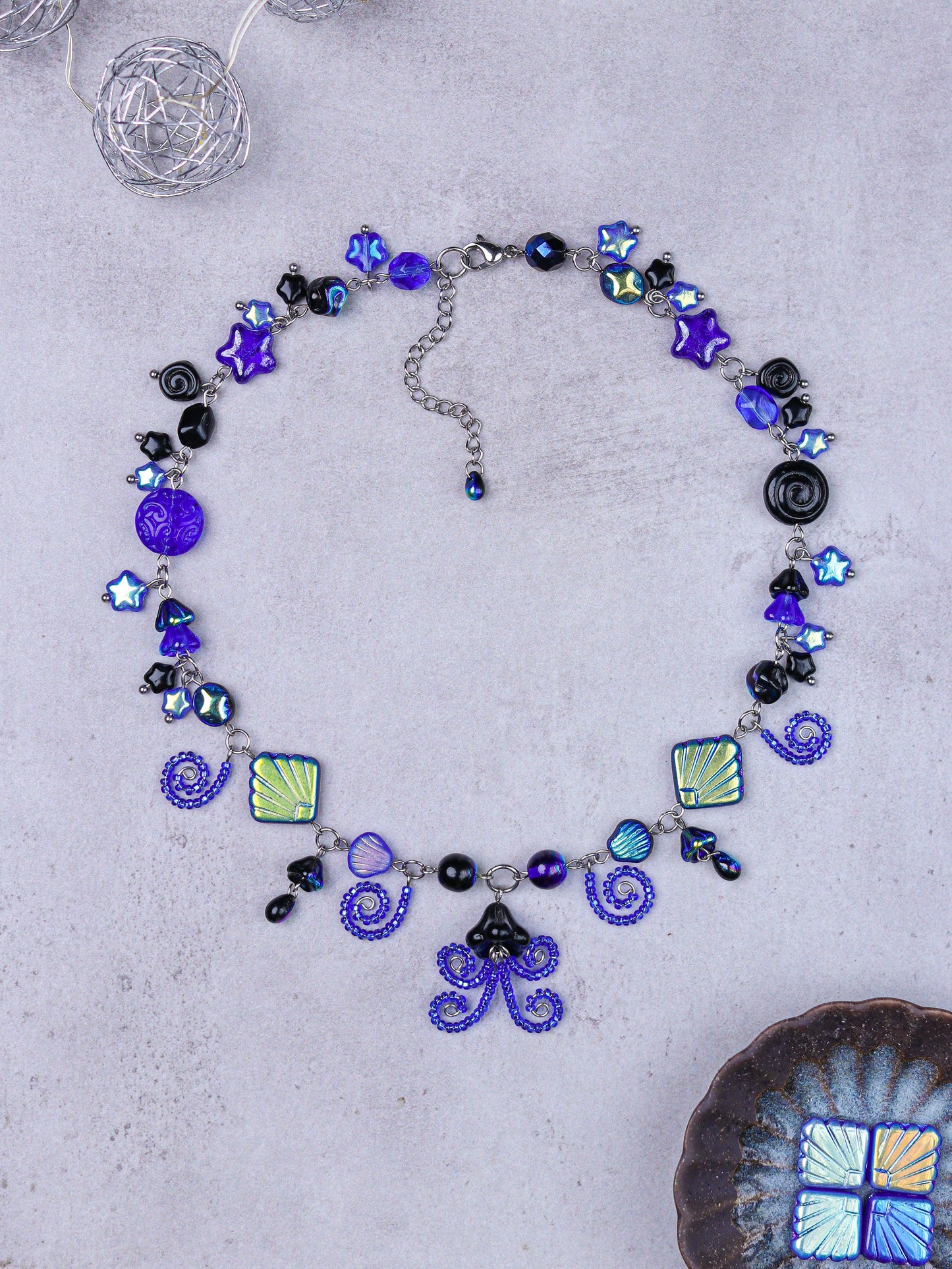 Ocean Depths Octopus Necklace