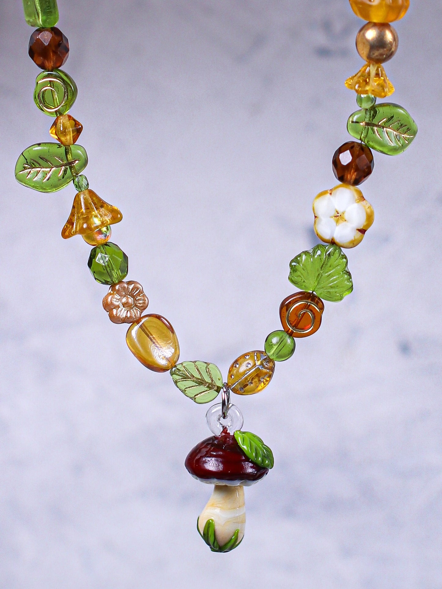 Mushroom Forest Necklace