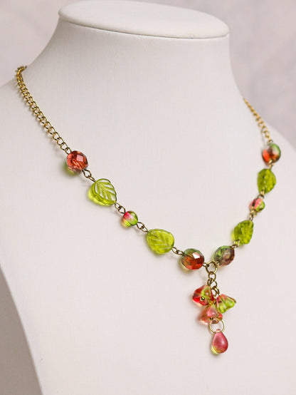 Autumn Bloom Simple Necklace (gold/silver)