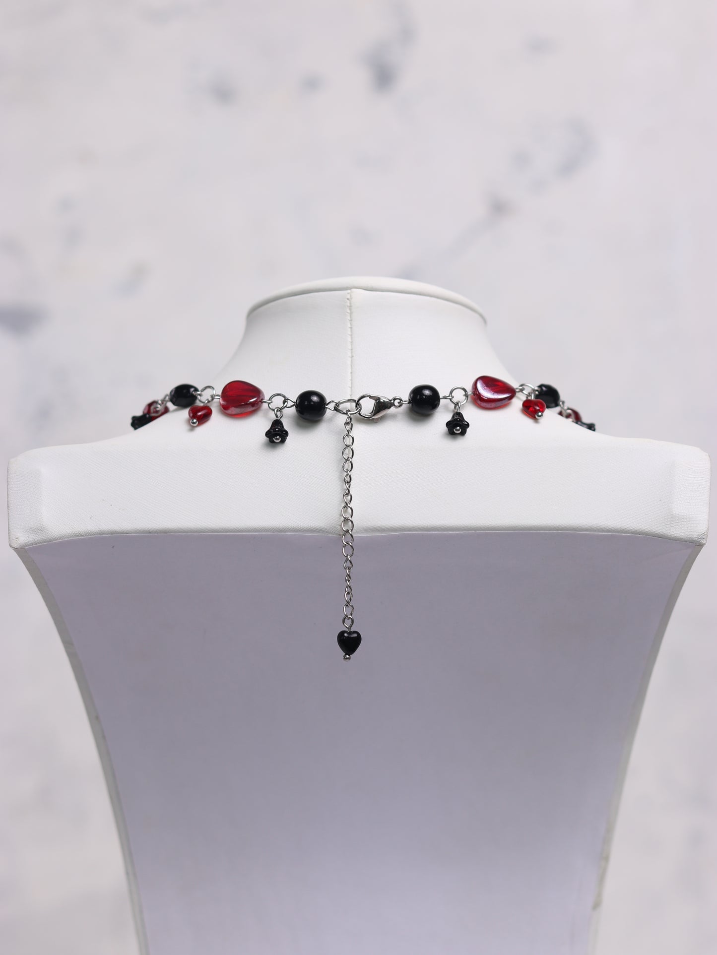 Red & Black Heart Necklace