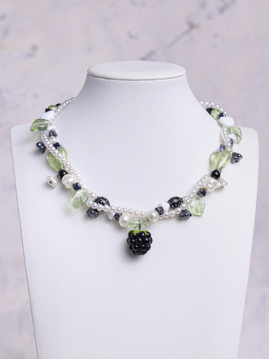 Blackberry Twisted Necklace