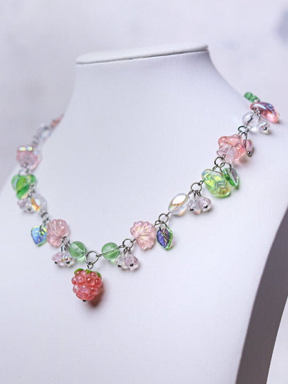 Pink Raspberry Necklace