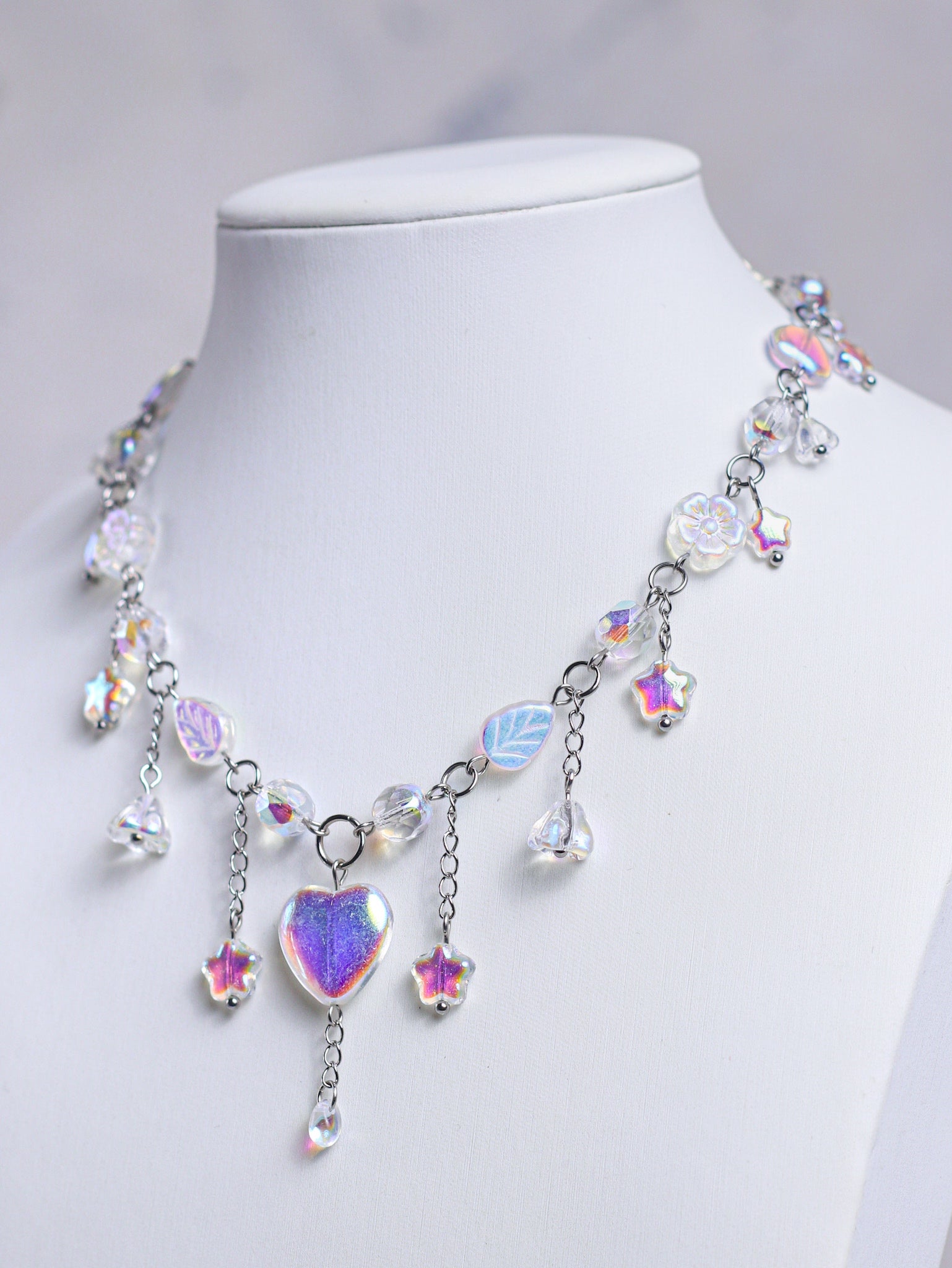 アクセサリー LOVE CHOKER WITH CRYSTAL Crystal Heart Choker Necklace – HIMAWARI