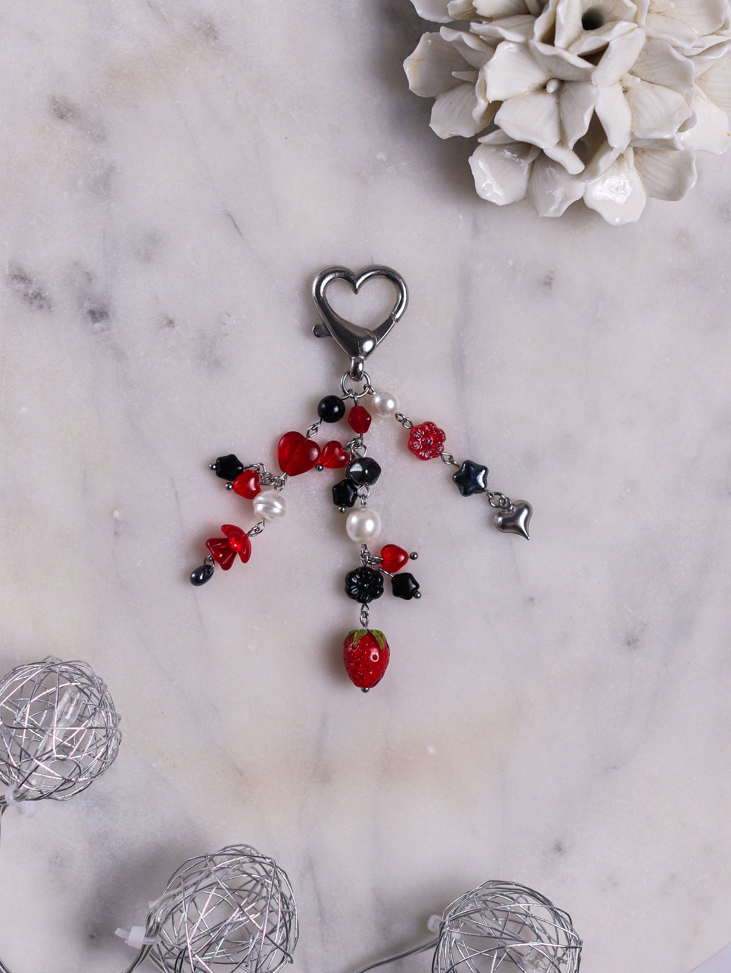 Red Strawberry Keychain