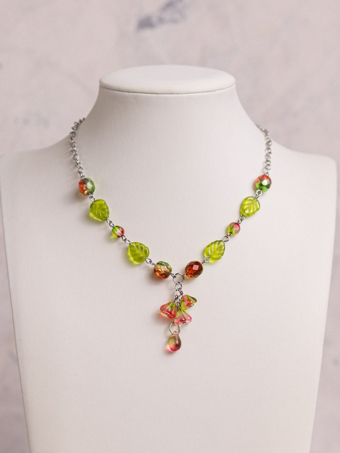 Autumn Bloom Simple Necklace (gold/silver)