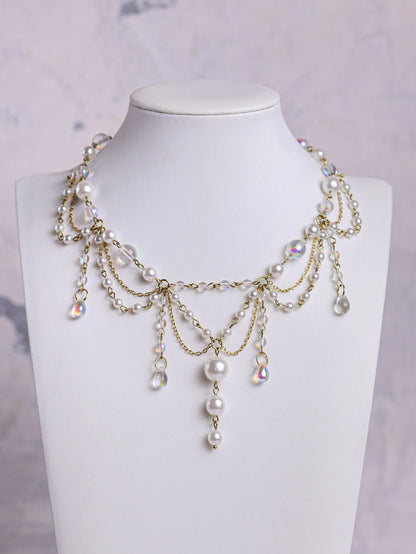 Sea Foam Pearl Necklace