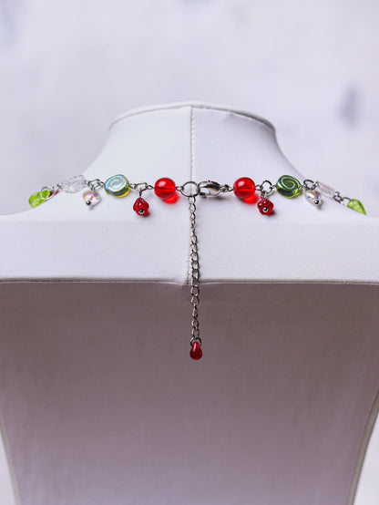 Red Strawberry Necklace