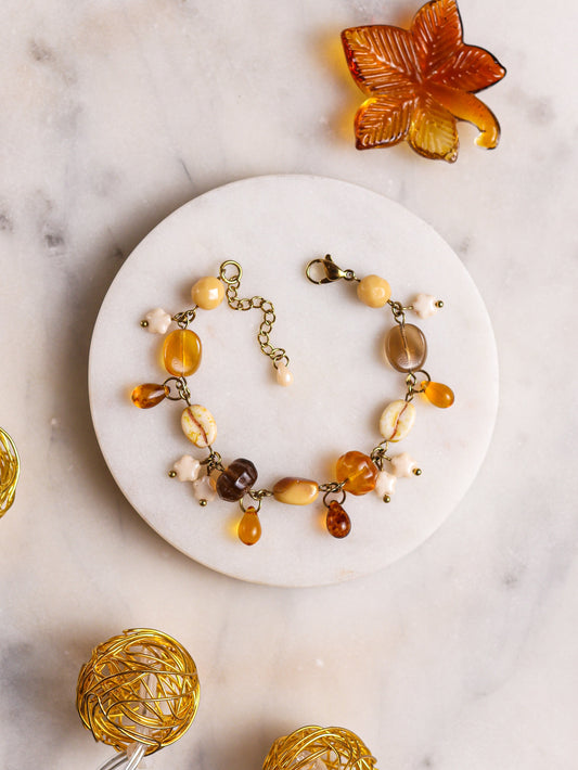 Pumpkin Spice Latte Bracelet (gold)