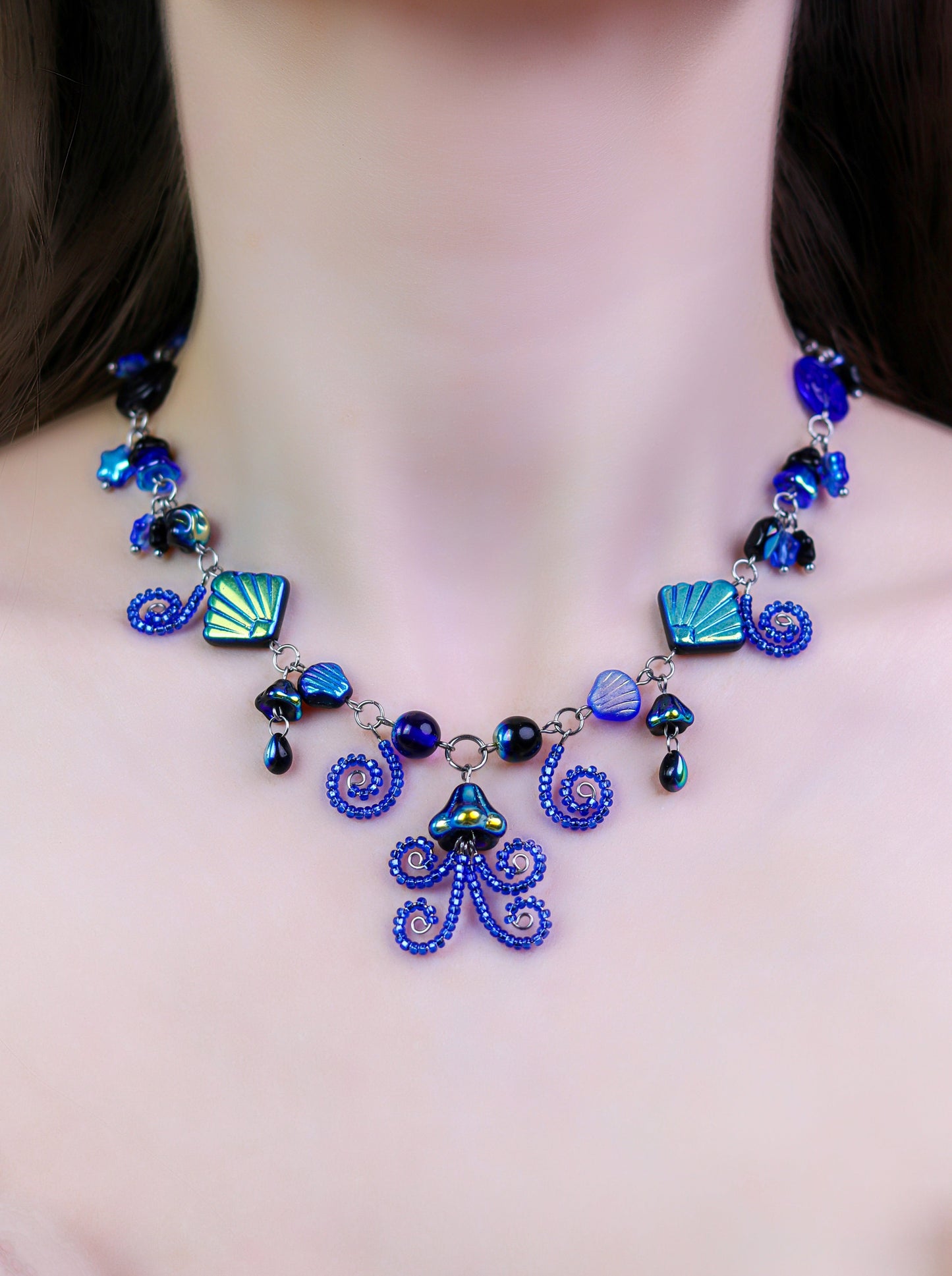 Ocean Depths Octopus Necklace