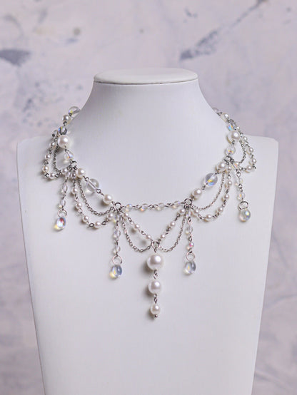 Sea Foam Pearl Necklace