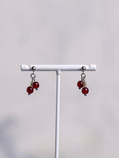 Mini Cherry Earrings