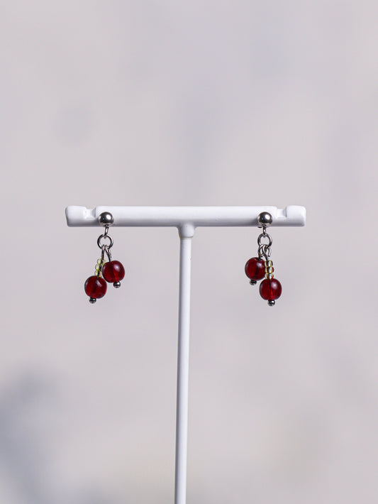 Mini Cherry Earrings