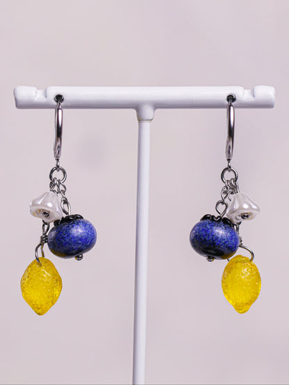 Blueberry Lemonade Earrings