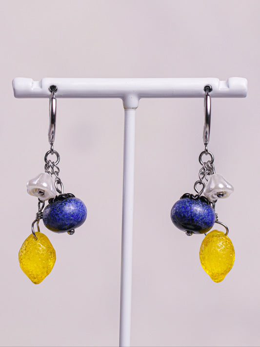 Blueberry Lemonade Earrings