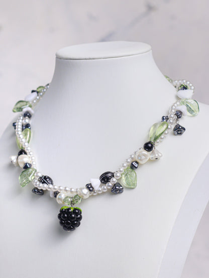 Blackberry Twisted Necklace
