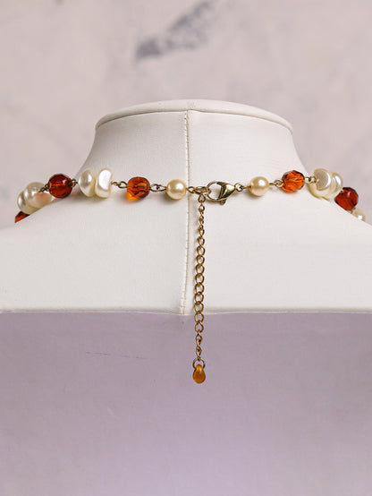 Caramel & Cream Necklace (gold)