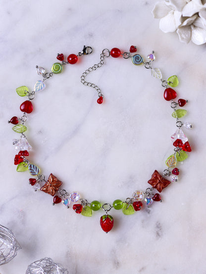 Red Strawberry Necklace