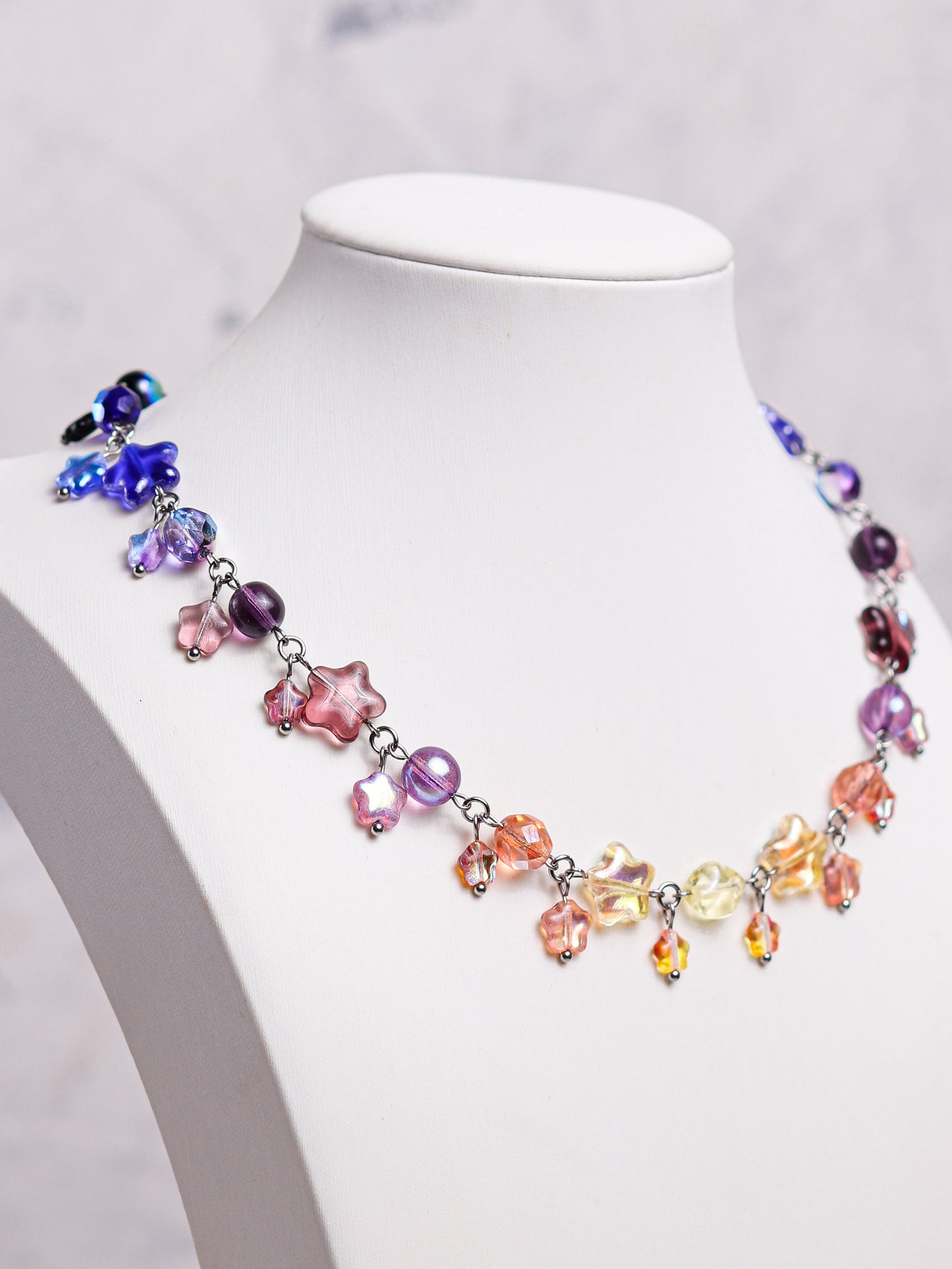 Wearing the Dawn Gradient Necklace