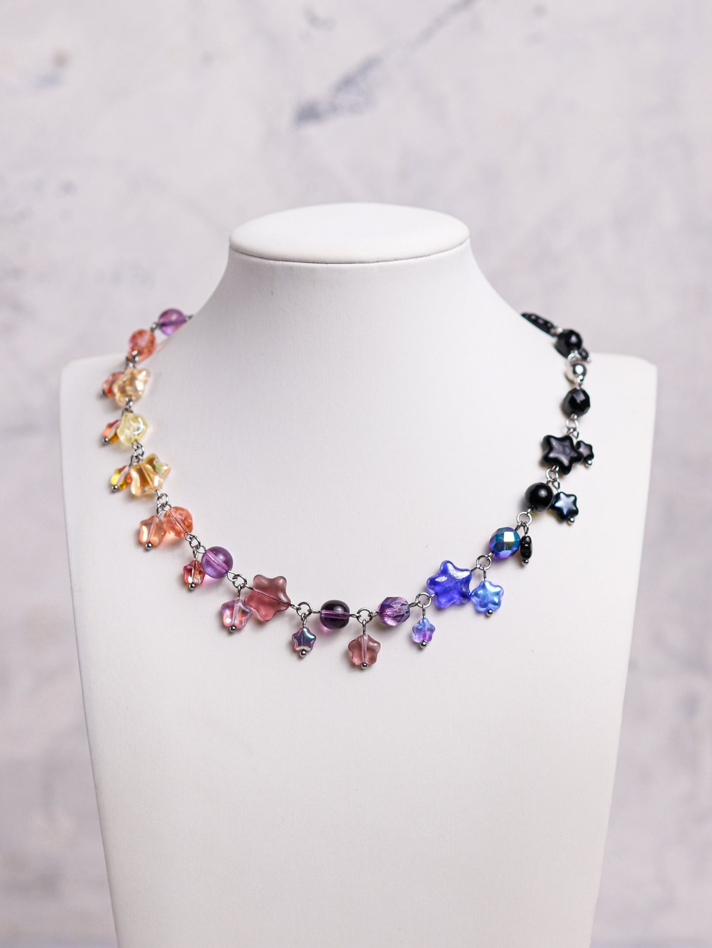 Wearing the Dawn Gradient Necklace