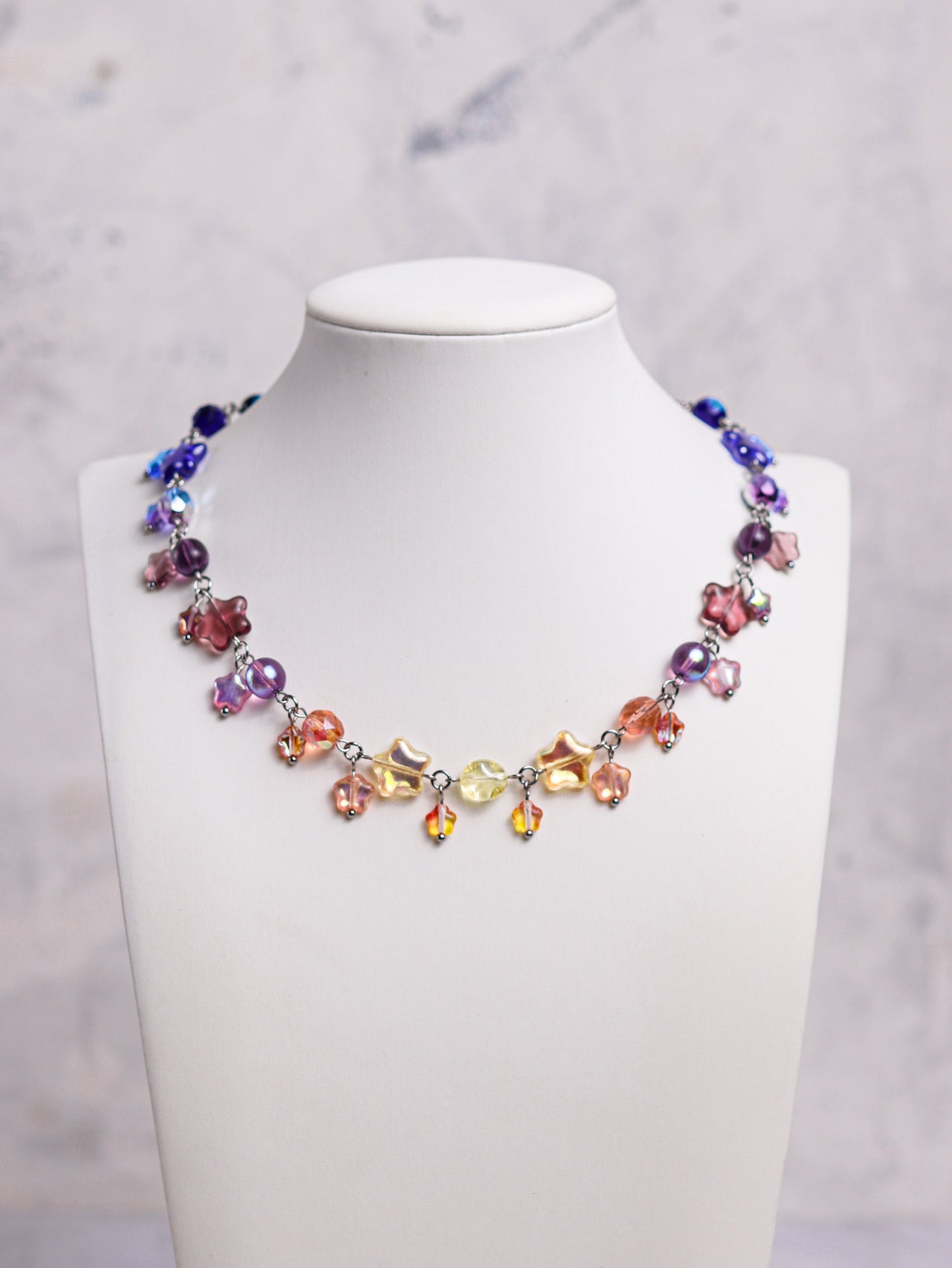Wearing the Dawn Gradient Necklace