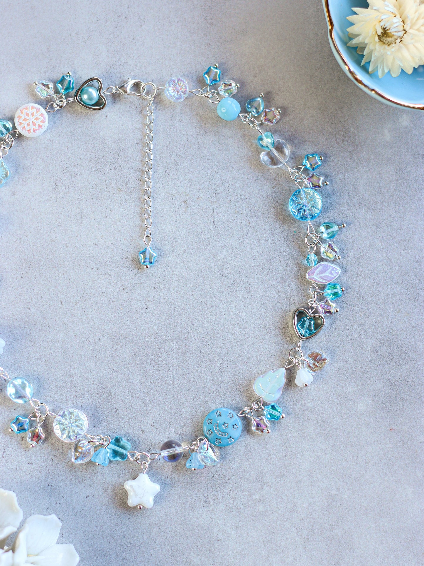 Icy Crystal Winter Necklace