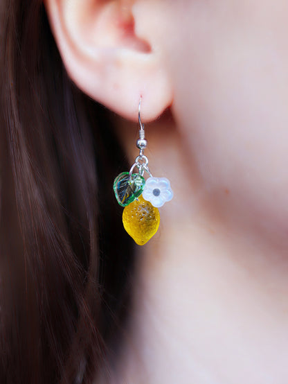 Lemon Garden Earrings | Light Green