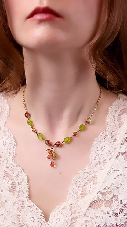 Autumn Bloom Simple Necklace (gold/silver)