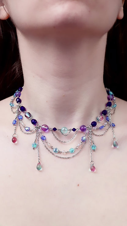 Wearing the Sky Necklace