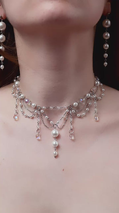Sea Foam Pearl Necklace