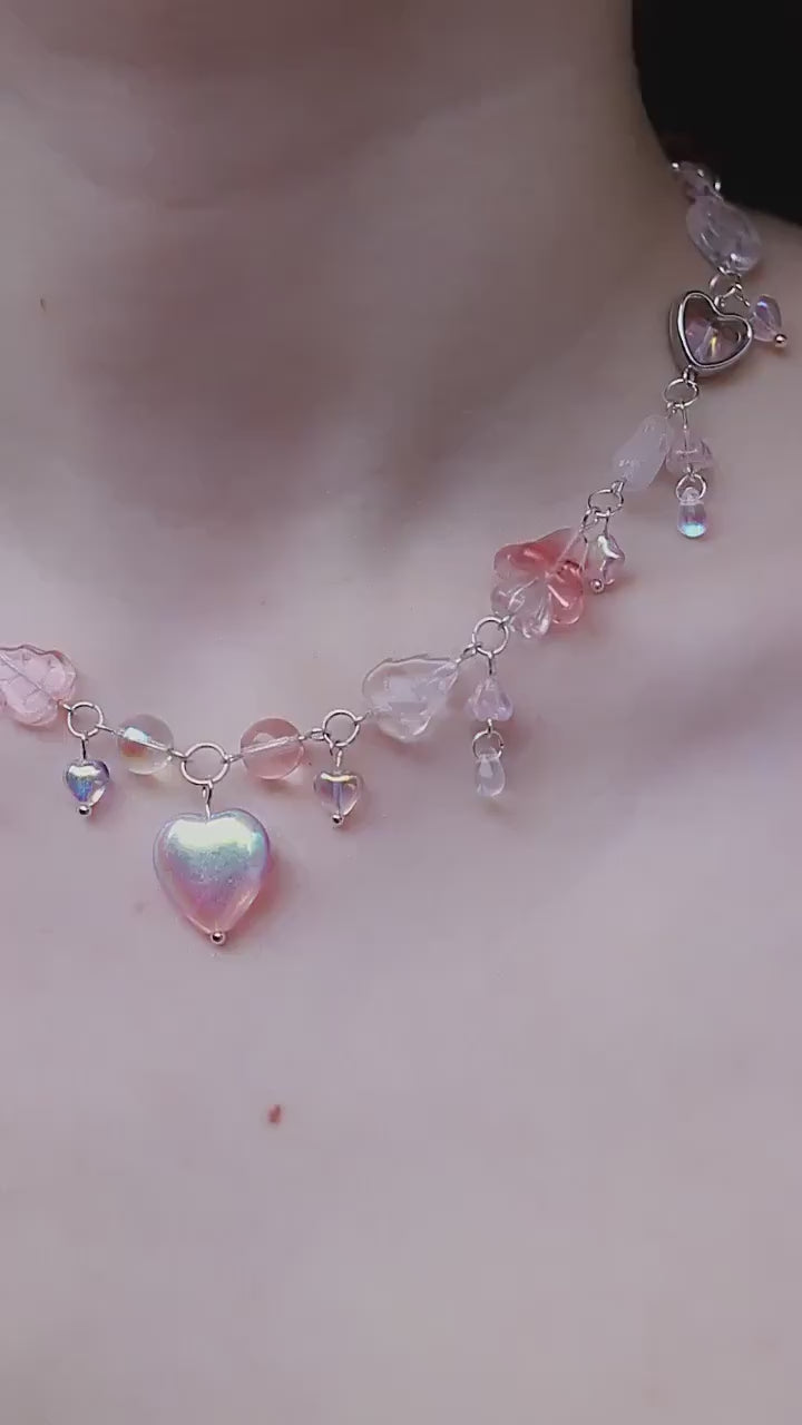 Pink Heart Necklace