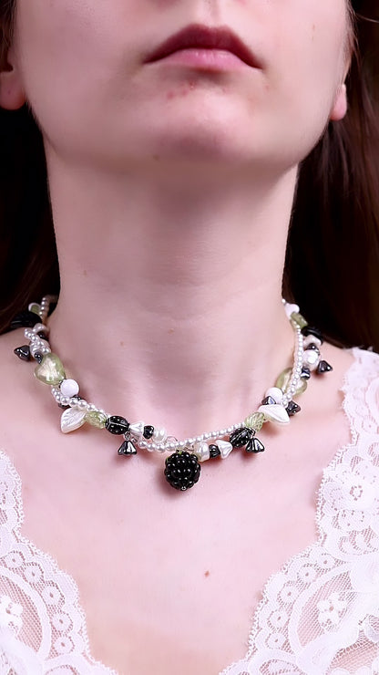Blackberry Twisted Necklace